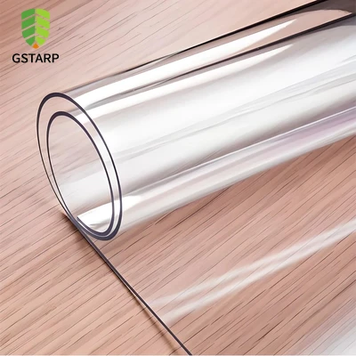 두꺼운 투명 PVC 방수포