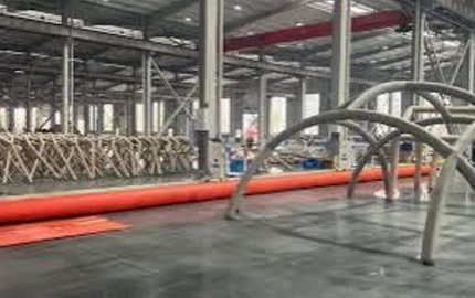 풍선 텐트 오일 울타리 생산 작업장 3