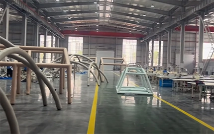 풍선 텐트 오일 울타리 생산 워크숍